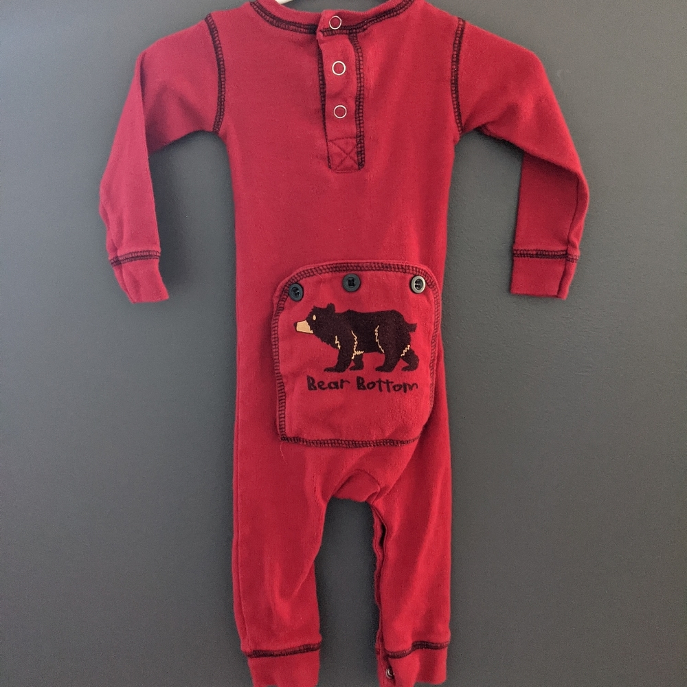 Red Flap Jack trap door sleeper one piece